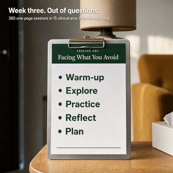 Week three doesn't start from a blank page