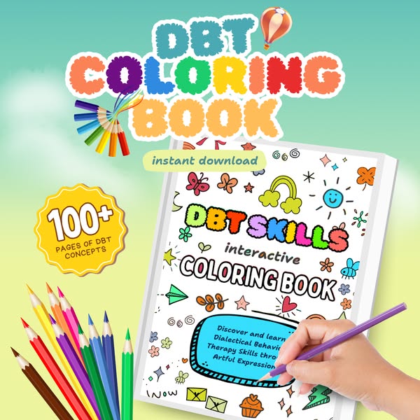 90% Off DBT Skills Coloring Book