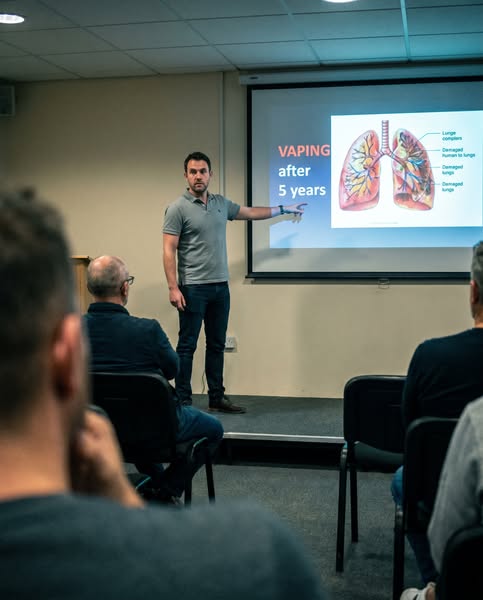 His Dad Died Of Lung Cancer. Vaping Nearly Killed Him Too. So He Built This.
