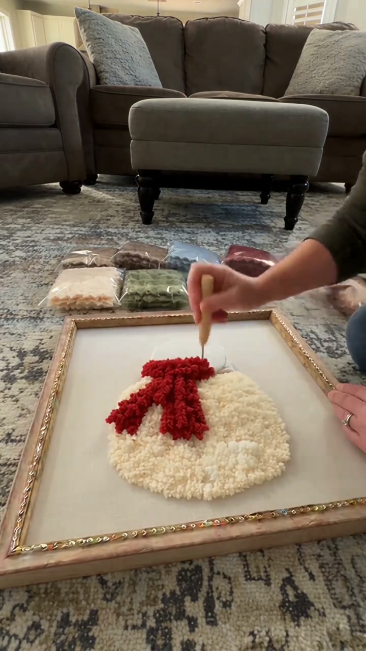 3D Christmas Fabric Poke Art Kit