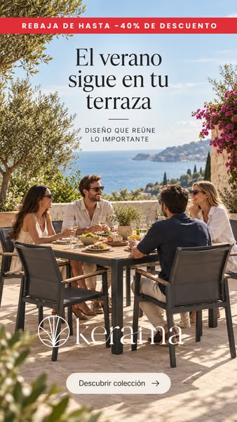 Muebles de exterior con hasta -40%