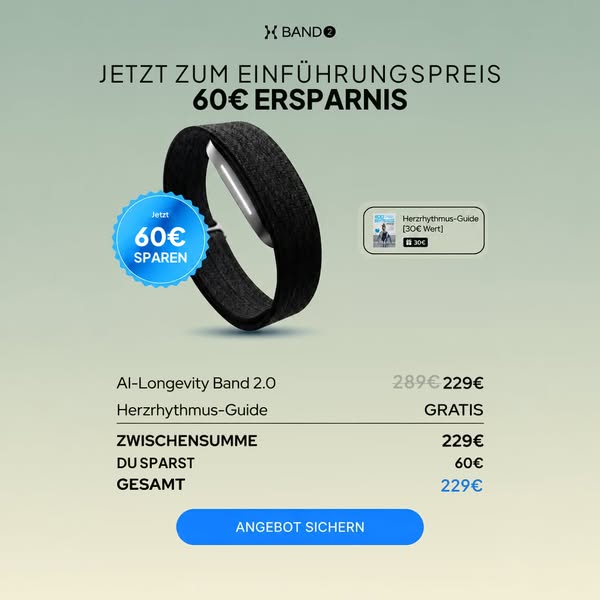 Dein Körper sendet täglich Signale. Das Hume Body Band entschlüsselt sie.