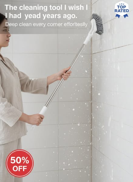 Extendable Crevice Gap Cleaning Brush
