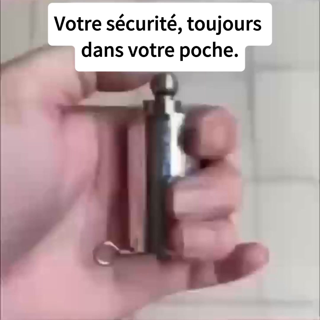 DefenceStick - Bâton de défense télescopique rétractable en métal