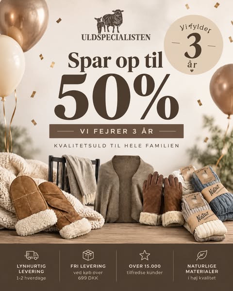 Op til -50% på hele shoppen