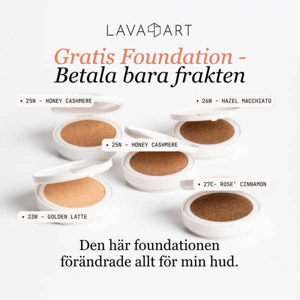 Prova Lava Art Foundation GRATIS – Betala bara frakt!