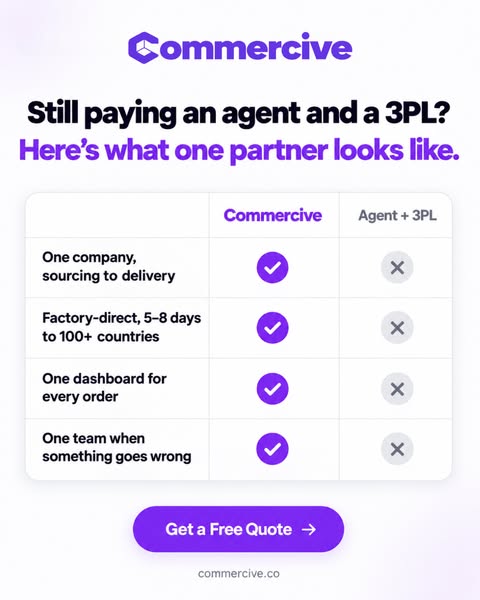 REPLACE YOUR AGENT + 3PL WITH ONE PARTNER.