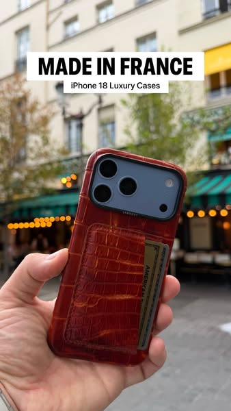 NEW IN: Luxury Leather iPhone 18 Cases