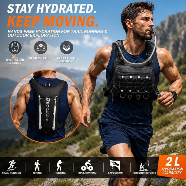 Level Up Your Run: Ultimate 2L Hydration Vest