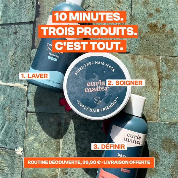 Découvre ta routine cheveux bouclés en 3 étapes !