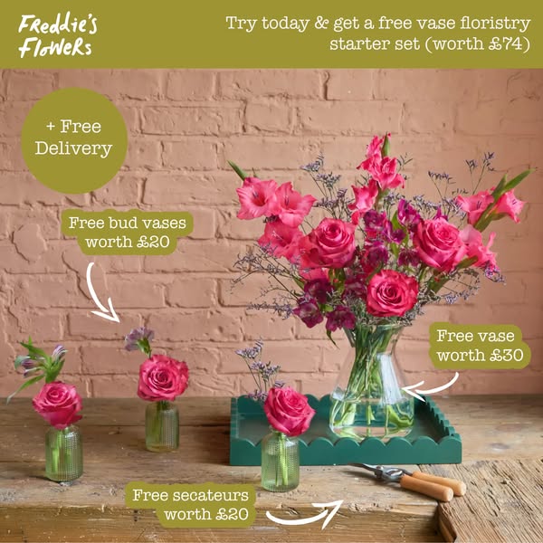 Claim FREE Florist Starter Set (worth £70)