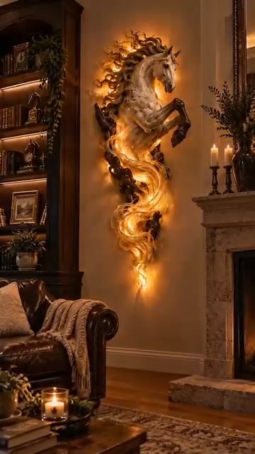 Last Day 49% OFF - Celestial Flame Unicorn™ Wall Sconce – A Magical Guardian Awakens on Your Wall