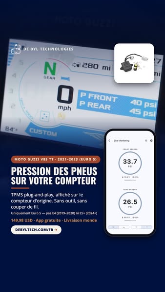 Pression des pneus sur votre V85 TT
