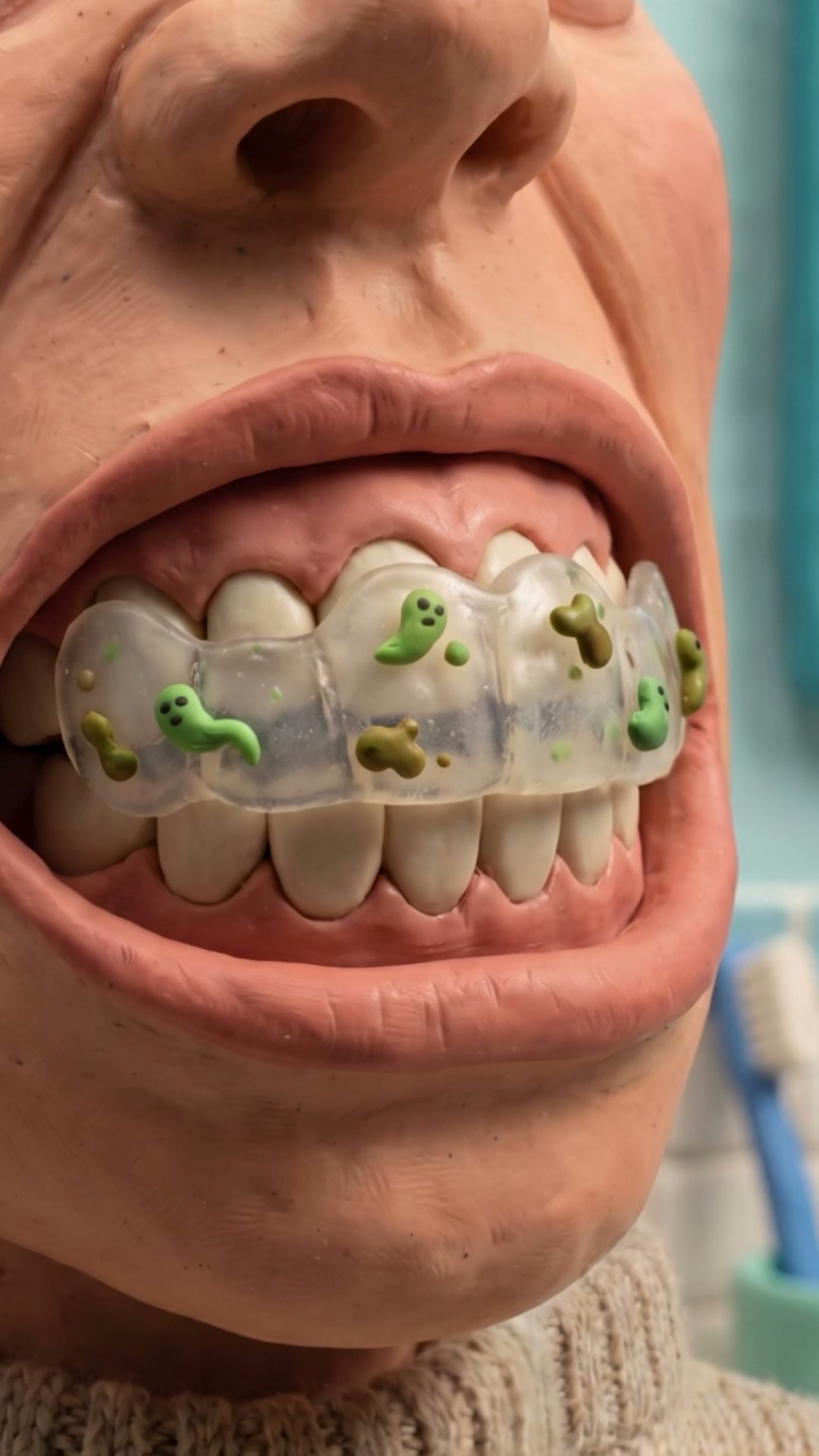 Cleans retainers, aligners, guards and more.