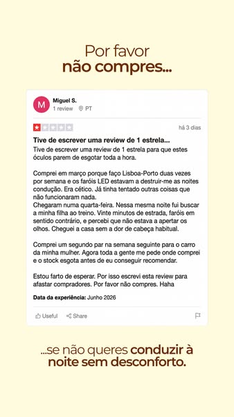 Há uma razão para esta review