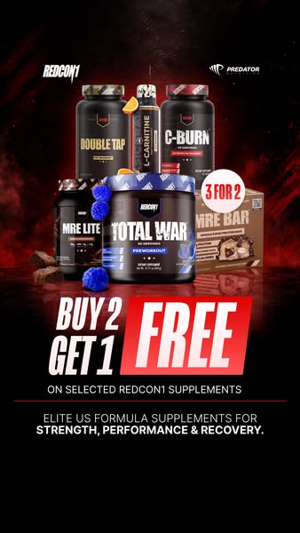 Stock up on Redcon1. Pay for 2. Get 3.