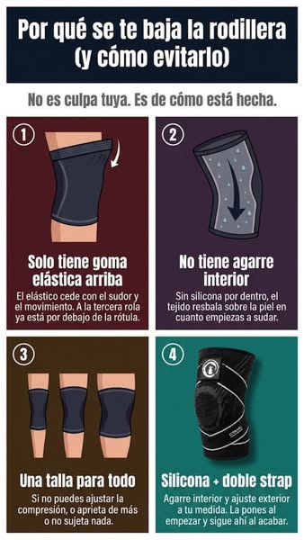 No dejes que una rodilla te frene