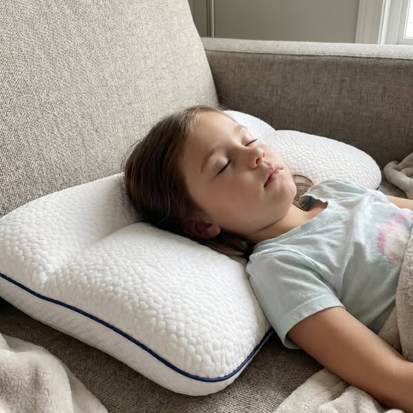 No es inquieta. Huye de la almohada.