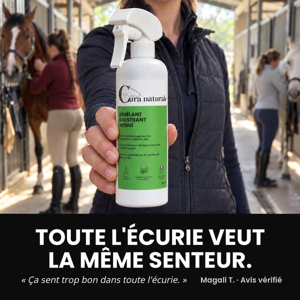Démêlant & lustrant pour cheval · Note 4,8/5