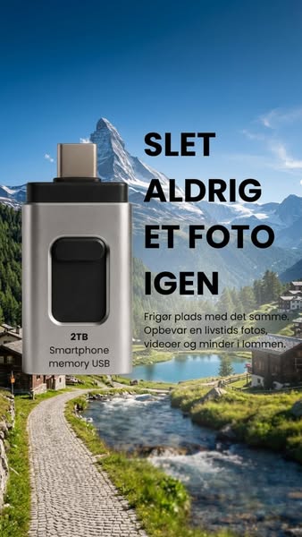 Slut Med "Lagerplads Fuld" – 2TB USB Til Smartphone