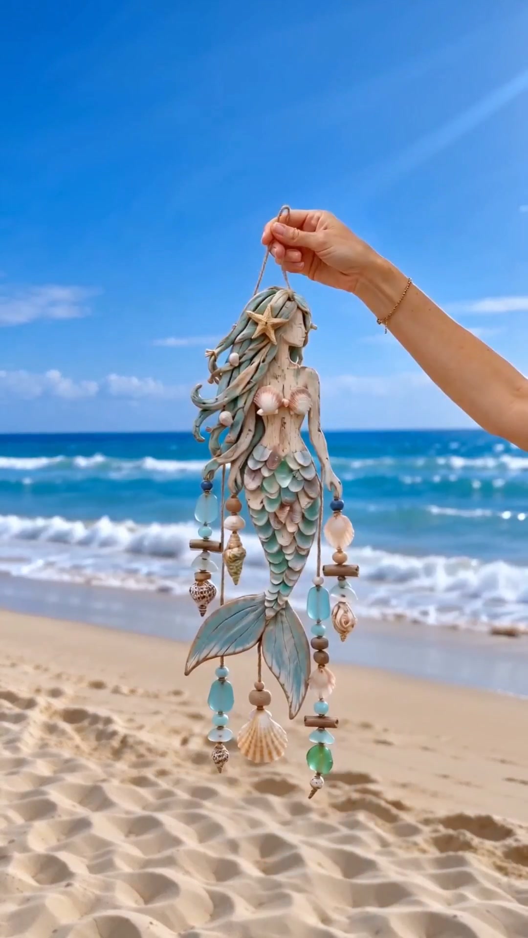 Ocean Spirit Wind Chimes - Artisan Hanging Decor Inspired By Nature & The Sea