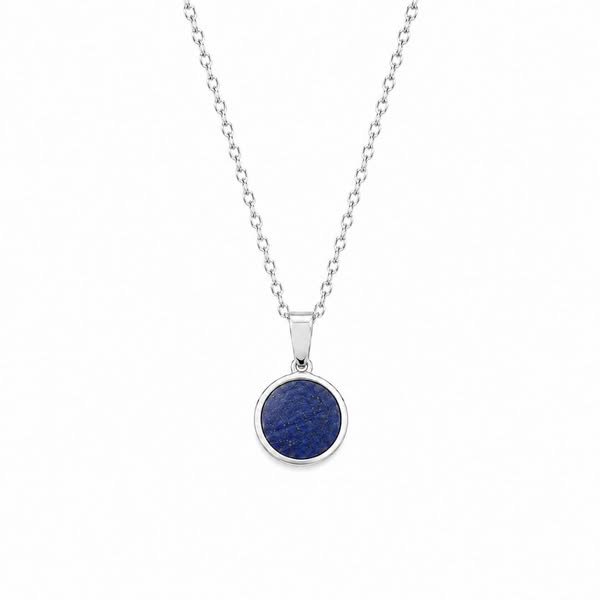 DAYA Lapis Lazuli Dainty Necklace Silver