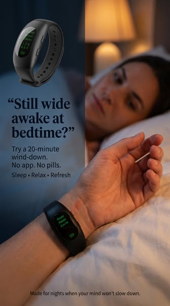 Stop carrying the day into bed.