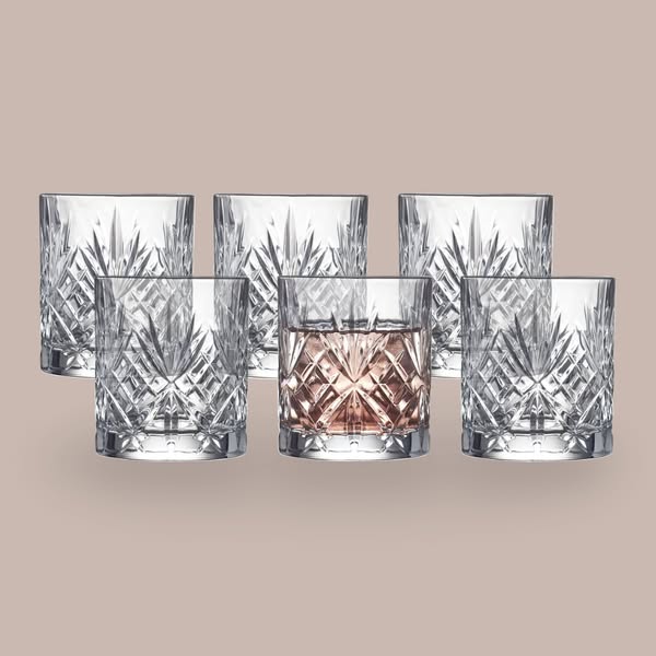 Lyngby Glas Melodia Vattenglas 6 st - Clear - Kristall
