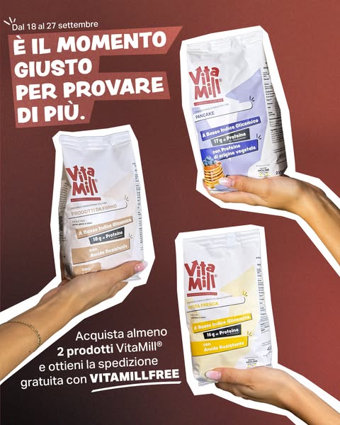 2 prodotti VitaMill® = SPEDIZIONI GRATUITE!