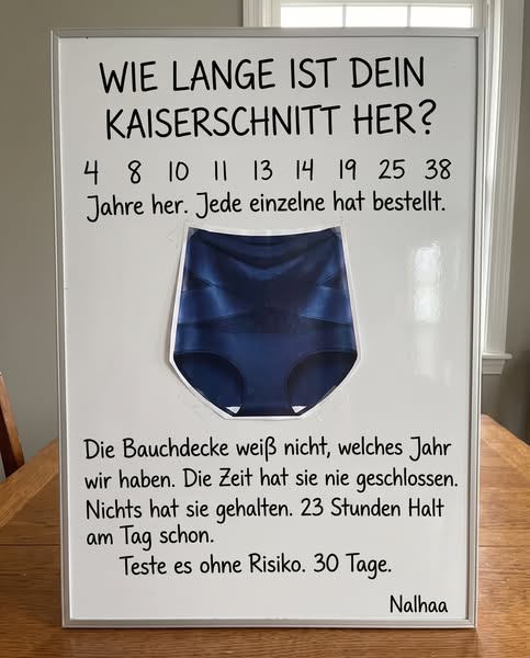 Lies das, wenn du einen Kaiserschnitt hattest.