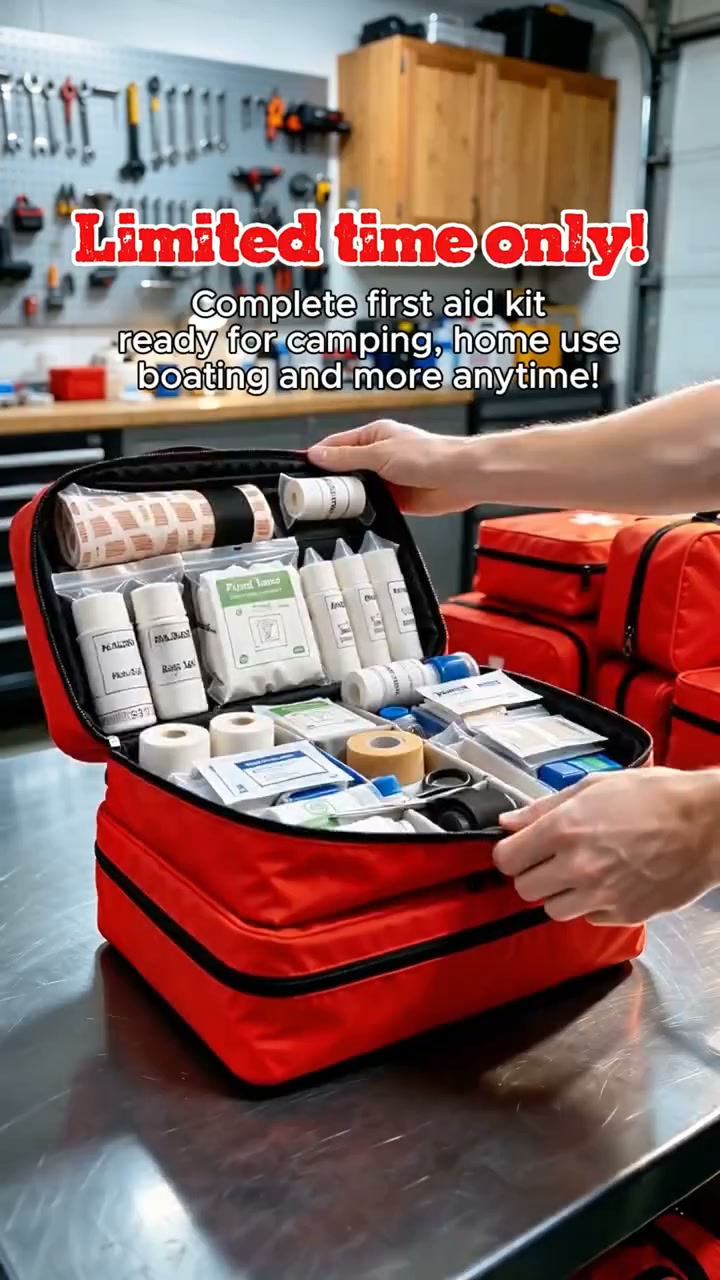 Waterproof Compact Trauma First Aid Kit | Emergency Safety For UK Home, Car & Camping