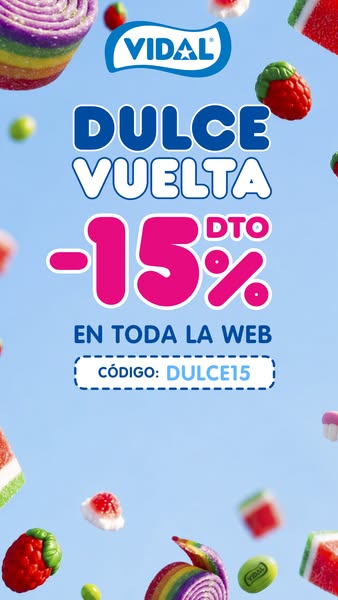 15% en Vidal con DULCE15