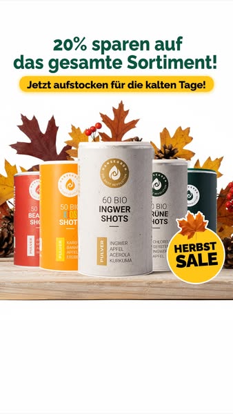 Herbststart mit 20% auf alles