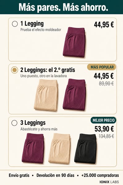 ¡2x1 en TODOS los Leggings!