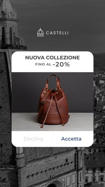 Borse e zaini in pelle. Made in Italy.
