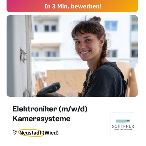 Elektroniker für Betriebstechnik (m/w/d) – Neustadt/Wied in Neustadt (Wied)
