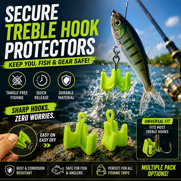Treble Hook Covers - Fishing Hook Protectors