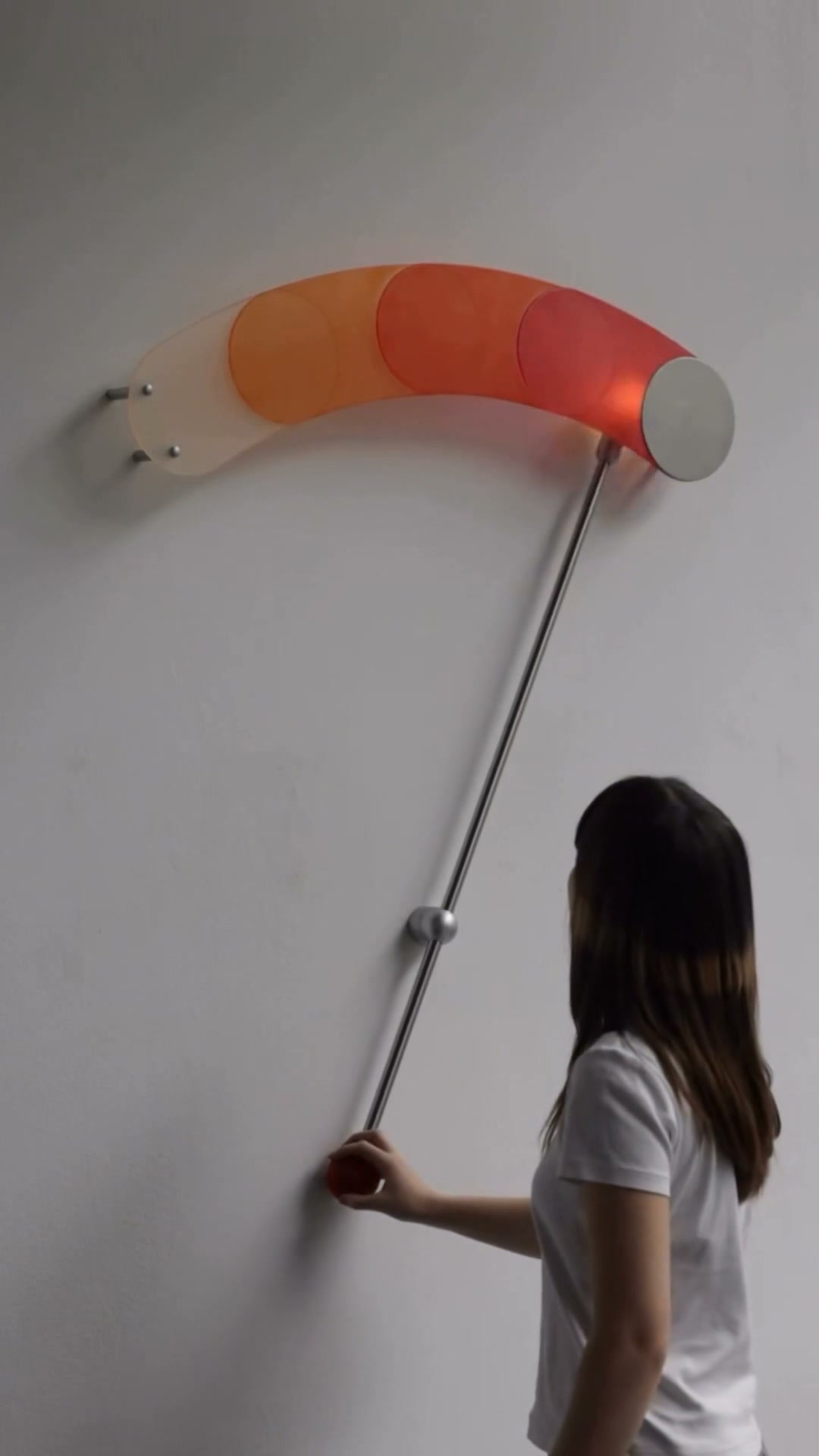 Balance Wall Lamp｜Adjustable Rotating Arm, Glass Diffuser