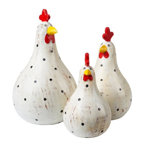 Set 3 Galline in Albesia