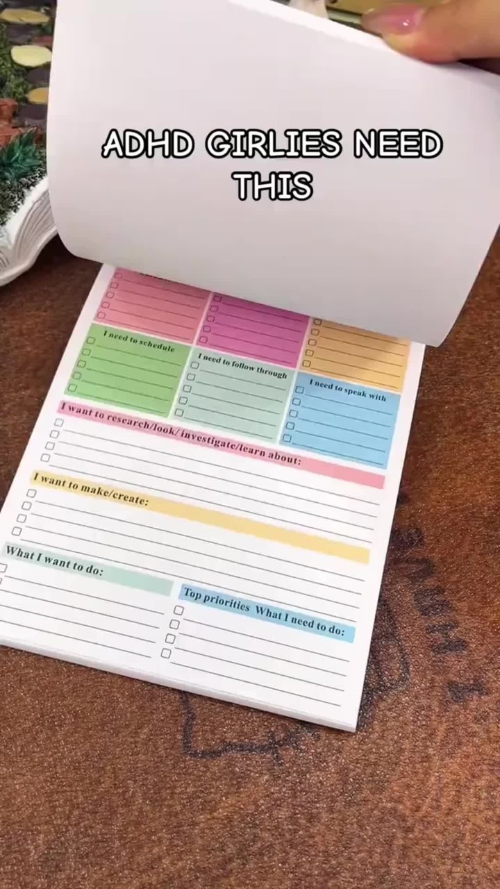 ADHD Brain Dump Planner Pad