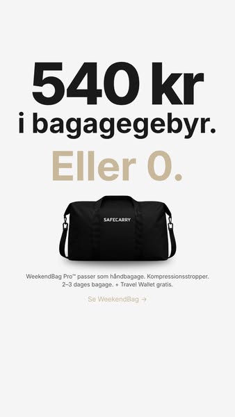 Præcis nok til weekenden