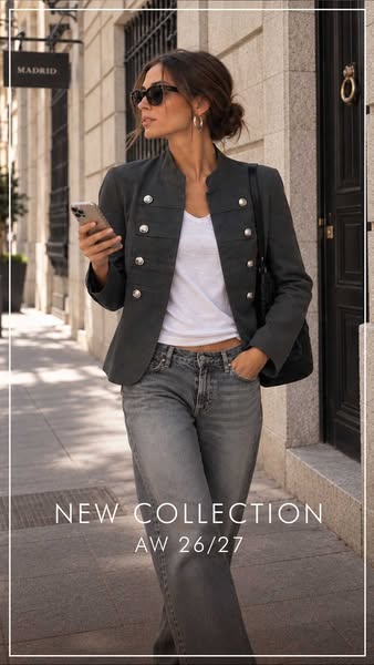 Un look en gris, mucho estilo.