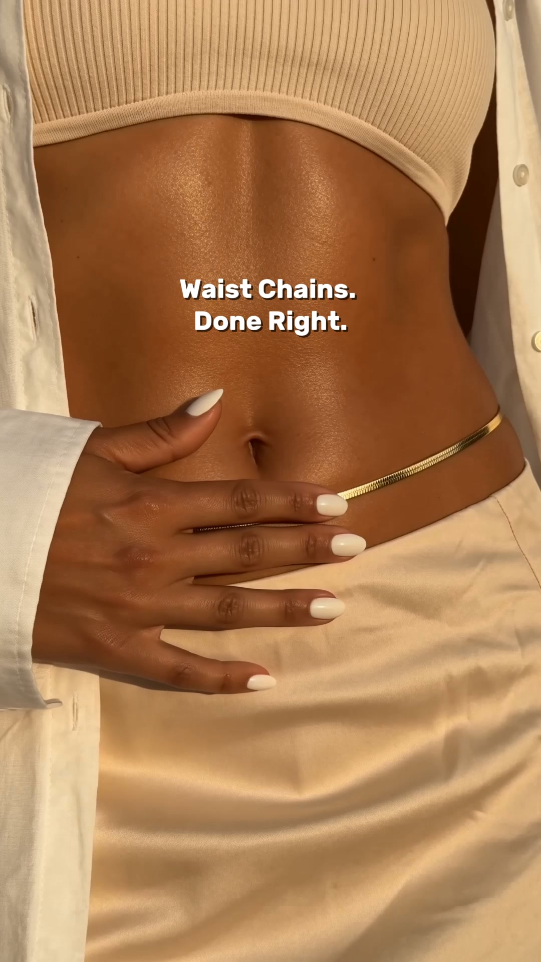 Waist Chains. Like liquid gold.