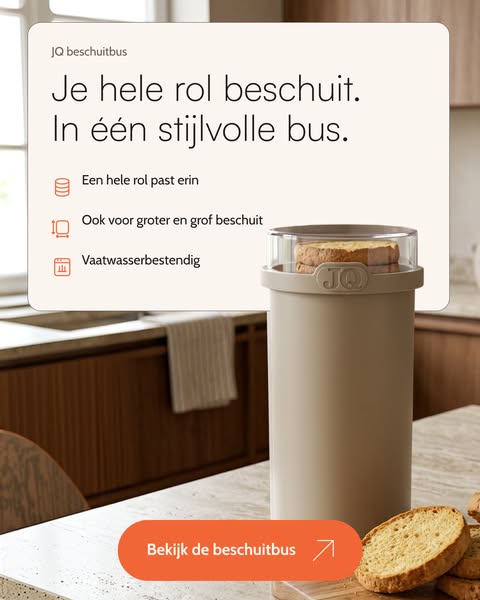 Je hele rol beschuit in één stijlvolle bus