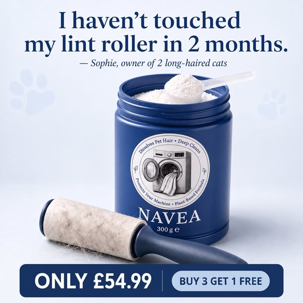 She hasn't touched her lint roller in 2 months. And she's got a cat.