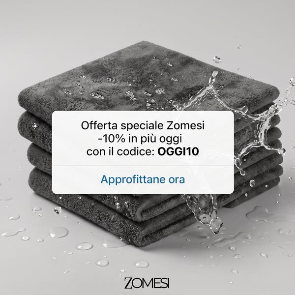 Il panno magico che pulisce con l'acqua