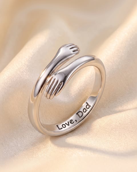 Dad & Daughter Hug Ring