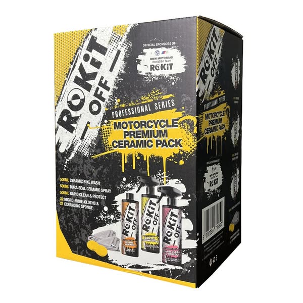 ROKiT OFF Motorcycle Premium Ceramic Pack - Motorbike Cleaning, Oils and Lubricants