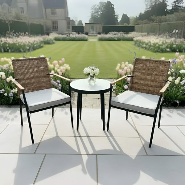 Balma 2 Seat Stacking Bistro Set with Table