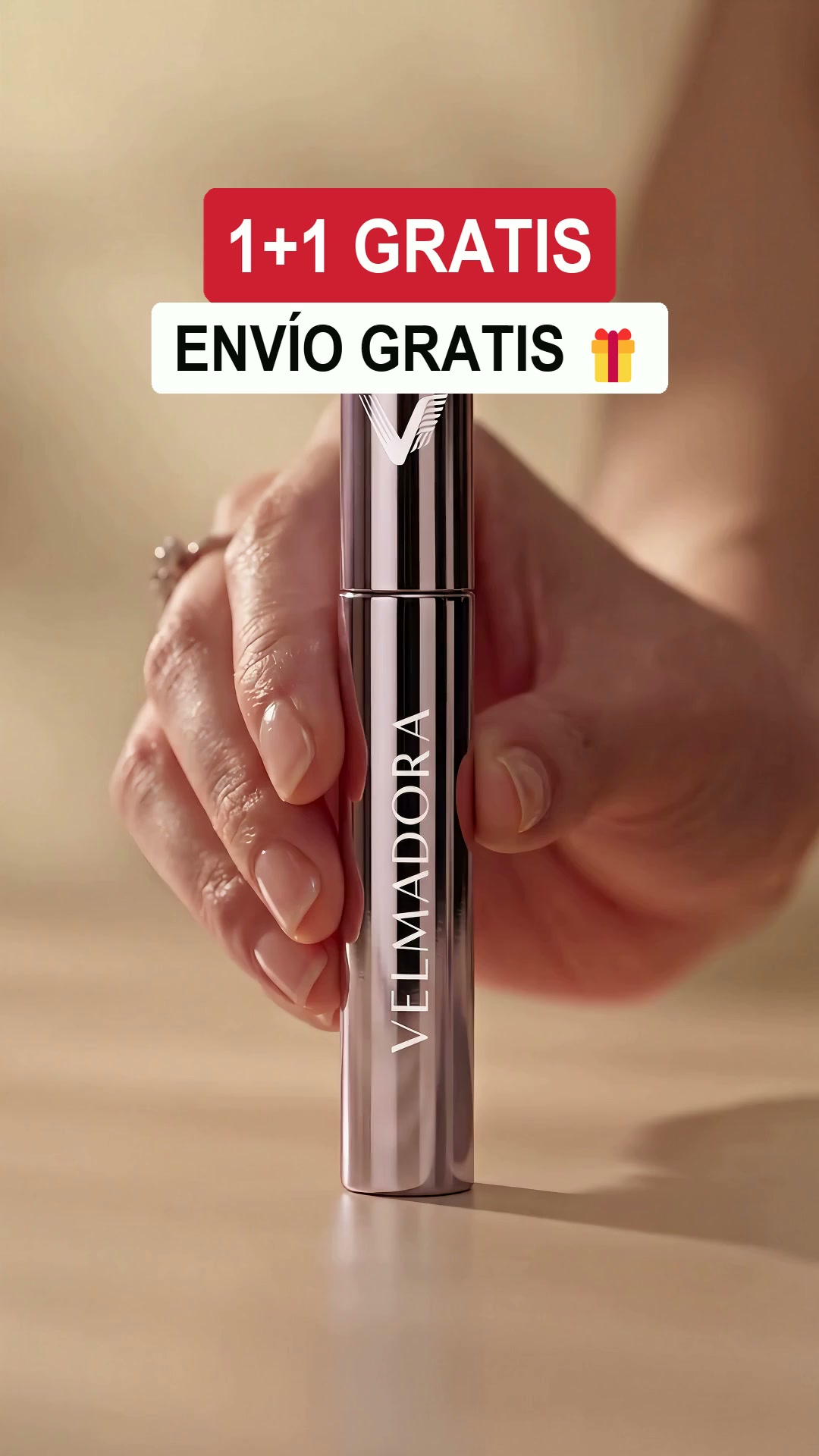 El efecto pestañas postizas, sin pestañas postizas